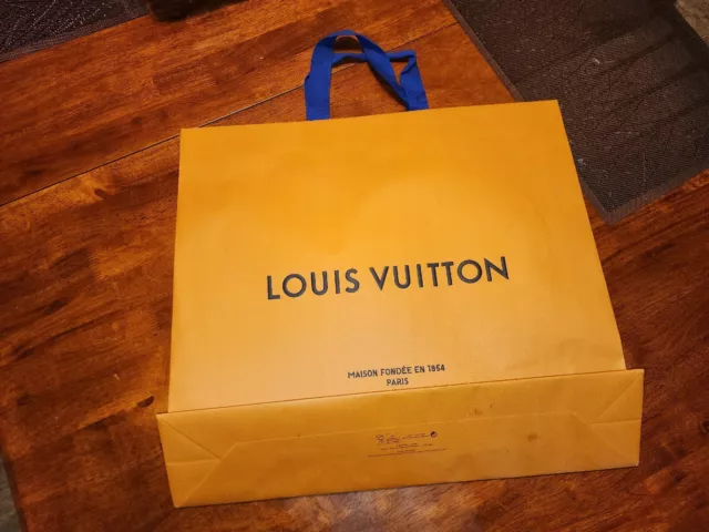 AUTHENTIC LOUIS VUITTON Maison Fondée en 1854~Set of 2 Shopping Paper  Bags+envel $8.99 - PicClick