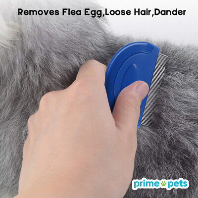 Hair Brush Fur Remover Shedding Tool Pet Dog Cat Slicker Flea Lice Cleaner Comb