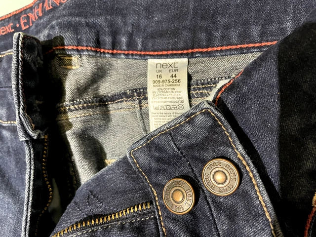 NEXT EVERYDAY BOOTCUT Jeans Size 16 Long Ladies Women Dark Blue