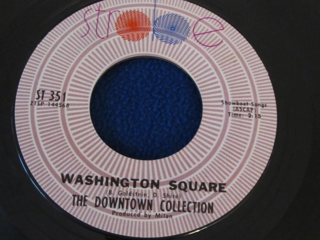 DOWTONWN COLLECTION / Washintong Square OG USA SINGLE 7" 45 rpm 1969 GARAGE BEAT