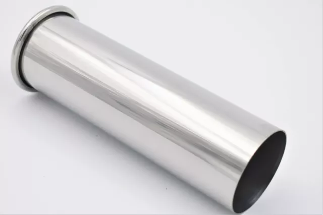 64mm Exhaust Rolled Out Tail Pipe Stainless Steel Out Verted Tips 2.5"