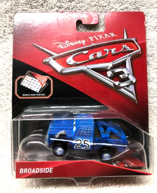 BROADSIDE disney pixar cars 3 NEW IN PACKAGE thunder hollow 2016 crazy 8