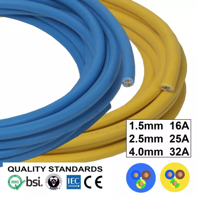 OFFER Arctic Blue Yellow 3183 AG Flex Cable 3core 1.5, 2.5, 4mm Outdoors Artic