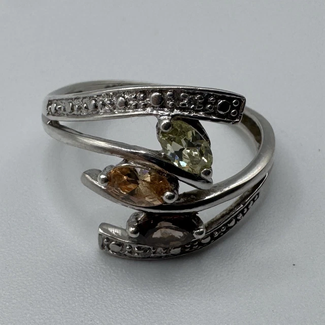 Bague En Argent Massif 925 Avec Cristal De Roche Naturel - Taille 51 - 16 Carats - Made In France