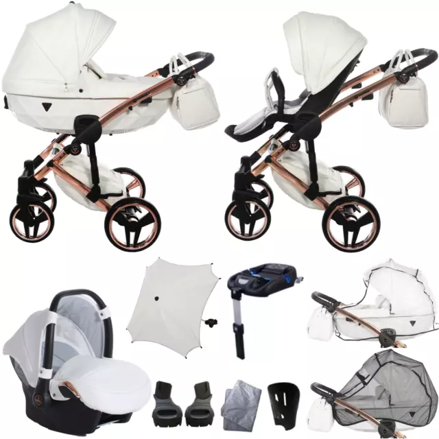 JUNAMA DIAMOND V3 Individual 2in1 3in1 4in1 BABY PRAM PUSHCHAIR CAR SEAT ISOFIX