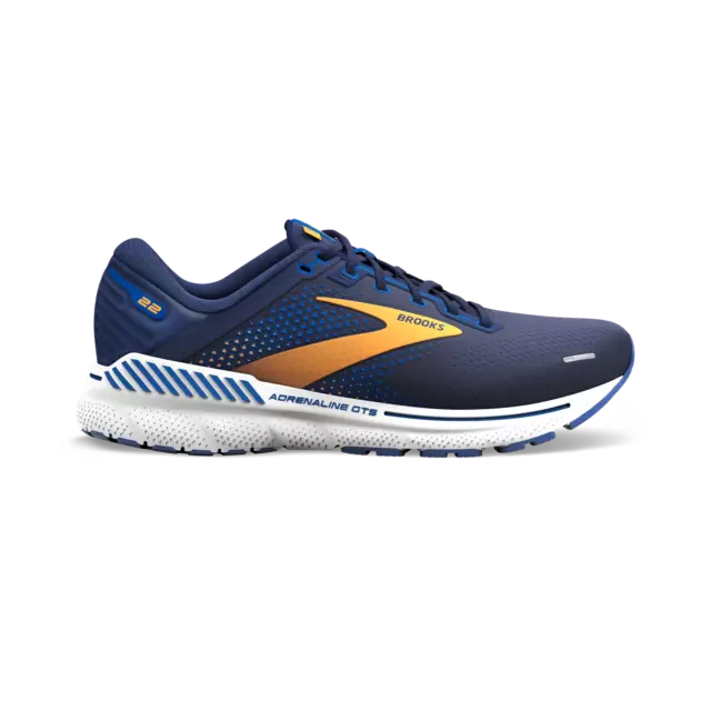 Brooks Adrenaline GTS 22 Mens Support Running Shoes Blue & Orange - RRP £130