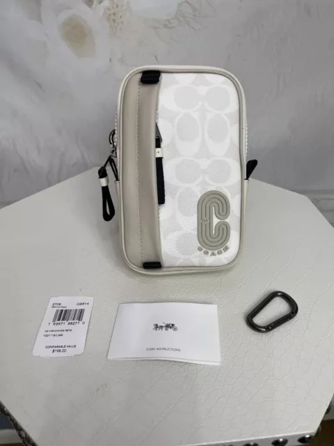 Hybrid pouch 8 in hotsell colorblock with coach patch