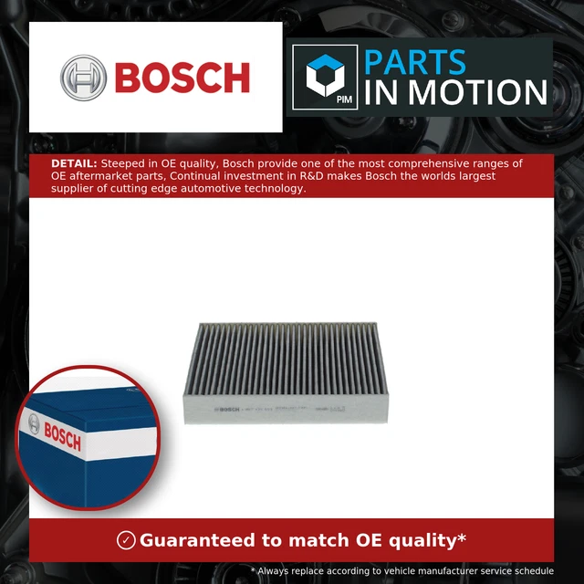 Bosch Active Carbon Cabin Filter – Fits BMW 3 Series F30 320d, Pollen & Odor Protection