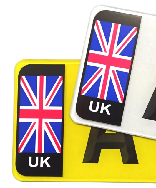 10 Pares De Union Jack GB British Bandera Vinilo Pegatinas Para Std Coche Placa