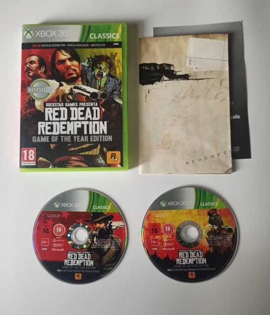 Red Dead Redemption 1 Game Of The Year Goty Microsoft Xbox 360 Pal Ita Con Mappa