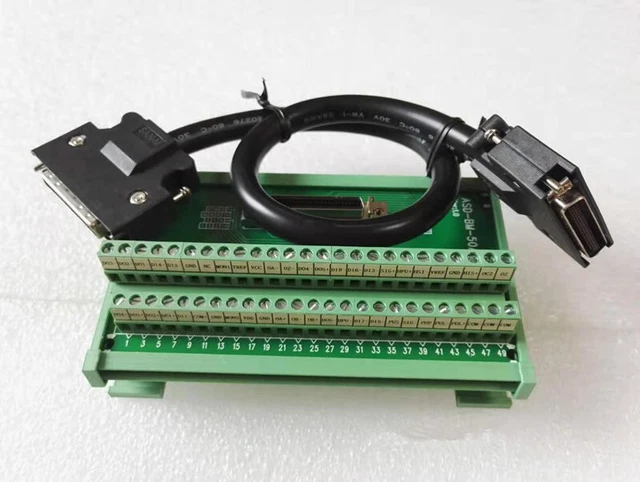SCSI50 50-Pin Guide Rail Terminal Board CN1 ASD-BM-50A For A2/AB Servo Serial V90