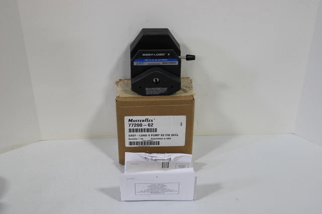 Cole Palmer-Masterflex 77200-62 Easy Load Ii Pump Ss Fix Occl Head New