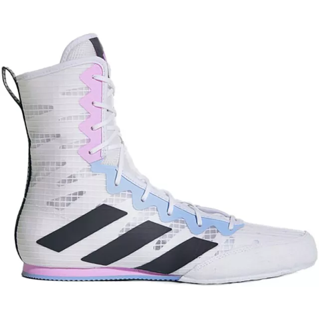 Adidas Box Hog 4 White/Grey/Lilac Boxing Boots 2