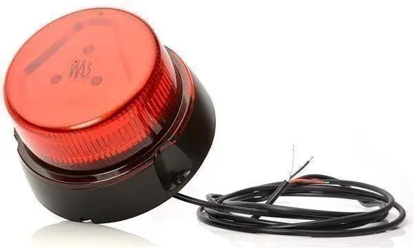 LED WARNLAMPE RUNDUMLEUCHTE Signallampe Blitzer Rot Magnet 12/24V