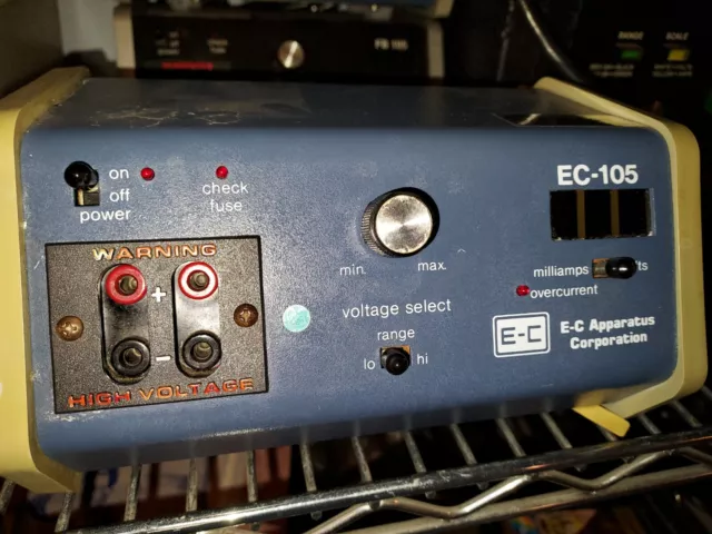 E-C Apparatus Corp. Ec-105 Electrophoresis Power Supply 120 Vac @ 1 Amp