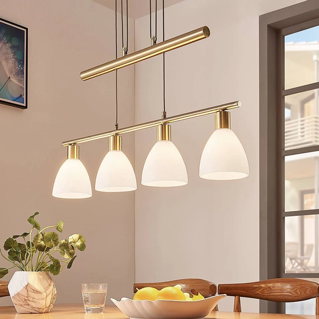 Lindby Pendelleuchte 'Simeon' Hängeleuchte Hängelampe Glas Modern E14 'Simeon'
