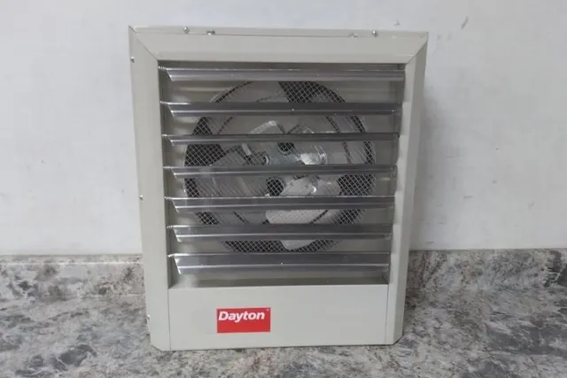 Dayton 2YU70 480VAC 34100 BtuH 650 CFM Electric Wall & Ceiling Unit Heater