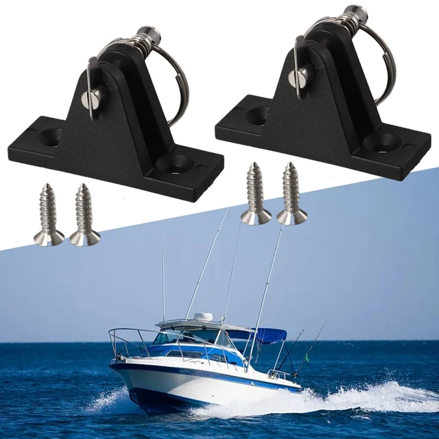 Sharplace - Kit D'accessoires Pour Bimini De Bateau : 6 Embouts à œil, 4 Mâchoires Coulissantes, 2 Charnières De Pont - Nylon, Diamètre 22 Mm