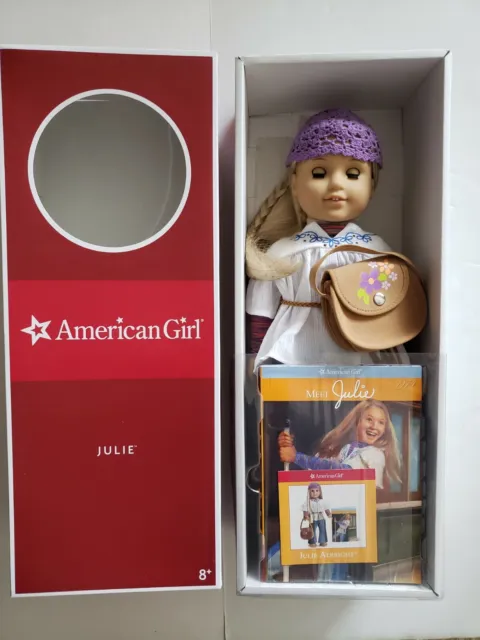 New Lot American Girl Doll Julie Albright 18” Meet Outfit Book