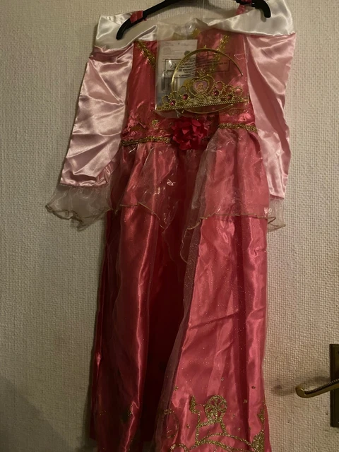 Disney Princess Sleeping Beauty Aurora Fancy Dress Up Costume Age 7-8 Years