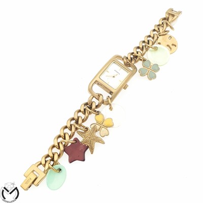 OROLOGIO FOSSIL F2 ES1114 bracciale catena charms acciaio placcato quarzo  223 EUR 42,90 - PicClick IT