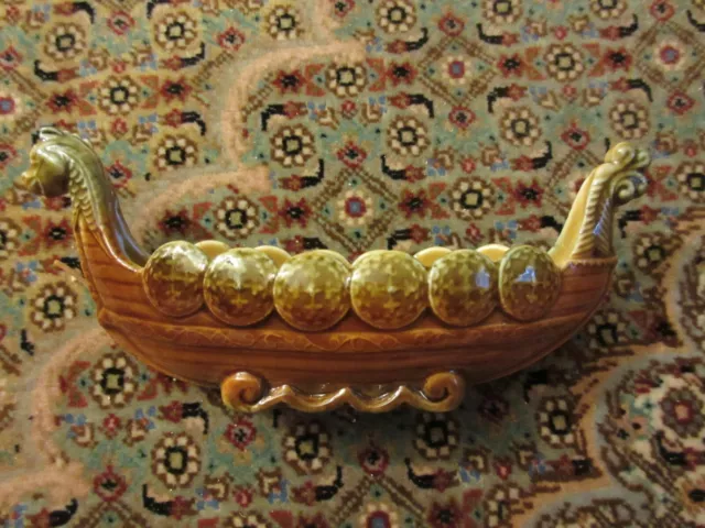 Vintage Wade Porcelain Viking Ship Dish 7 1/2" Excellent Marked