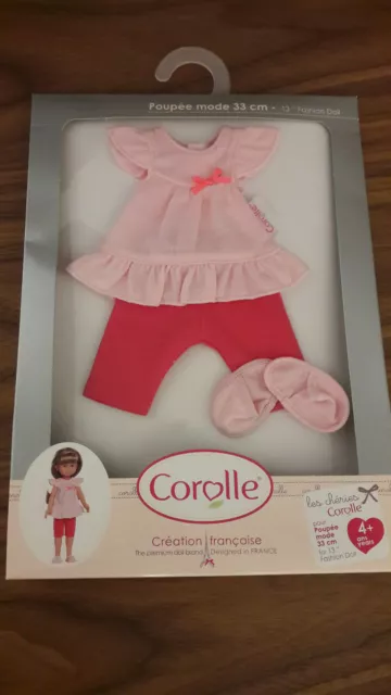 Corolle Superbe ensemble pyjama et pantoufles pour poupée Les Chéries - Neuf