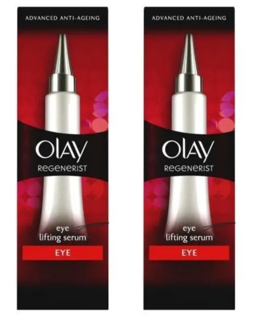 2 x Olay Regenerist Advanced Anti-Wrinkle Eye Lifting Serum - 2 Boxs Sealed