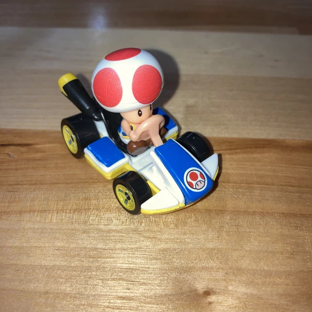 SUPER MARIO BROS Kart Hot Wheels DieCast Vehicle Toad Standard Kart