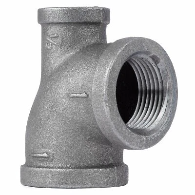 Black Pipe Fitting, Reducing Tee, 1 x 1/2 x 1-In. -520-793HN