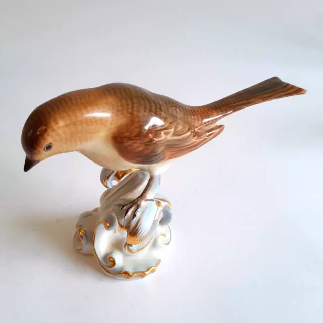 Herend Porcelain Bird Figurine Antique 5161