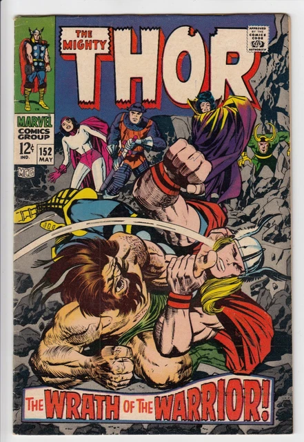 THE MIGHTY THOR #152 HIGHER GRADE The Destroyer Ulik LOKI MARVEL SILVER RUN UP