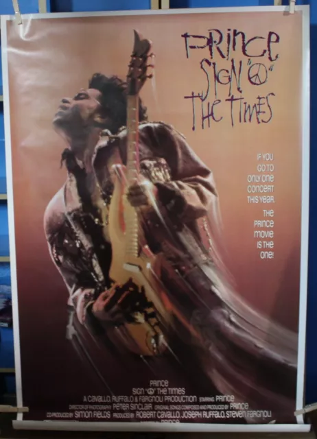 Prince Sign 'o' the Times Vintage US Promo Poster VG Unused 27" x 41" LAST ONE