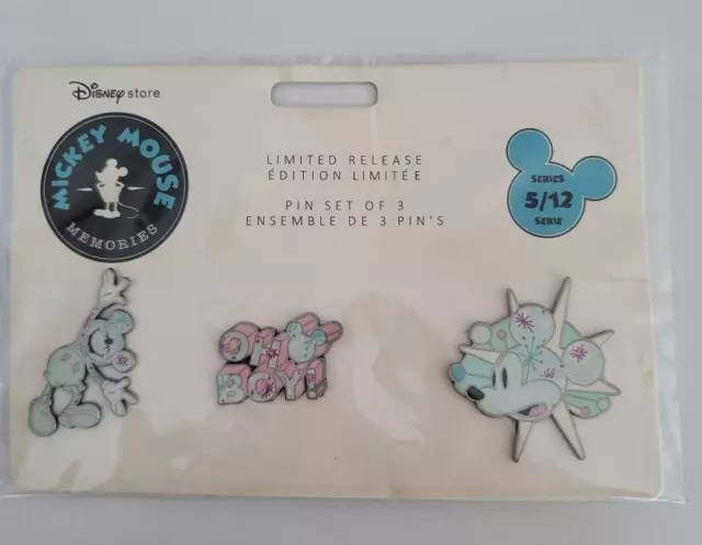 Disney Mickey Mouse Memories Pin Set Limited Edition Series 5/12