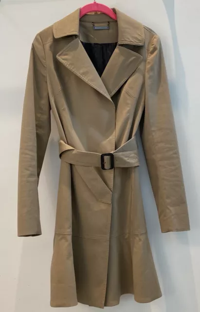 SZ 4 Diane von Furstenberg KADENCE TRENCH COAT Lined Cotton Blend Belted Jacket