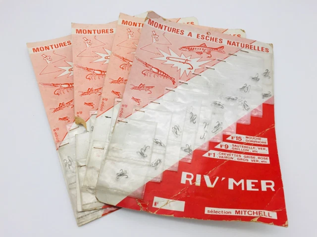 Lot De Pêche Vintage : Moulinet Mitchell 320, Plombs, Hameçons - Années 60