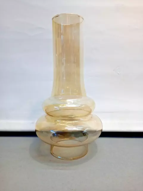 VINTAGE OIL LAMP  GLASS SHADE/CHIMNEY 65mm x 220mm TALL