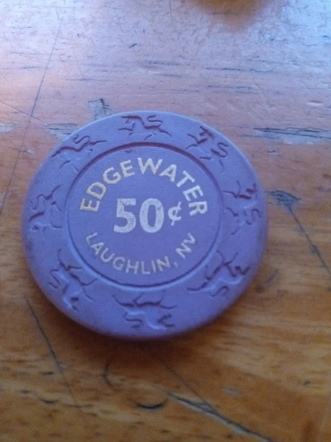 Edgewater Casino Chip $0.50 Cent