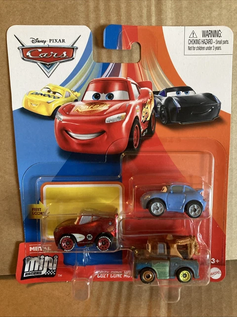 DISNEY CARS MINI Racers set of 3- Radiator Springs Lightning, Mater ...