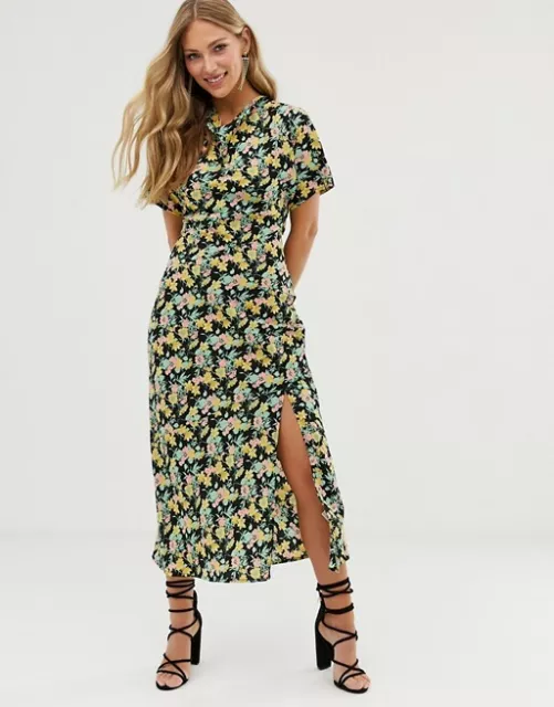 Warehouse mixed animal outlet print maxi dress