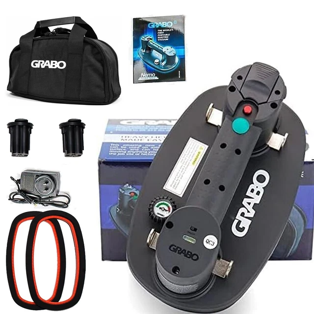 Nemo GRABO 2 Batterie Sollevatore Elettrico Aspirapolvere Ventosa Fino a 170KG DE