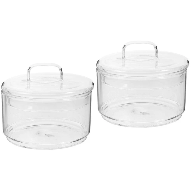 Set 2 Vorratsdose Aus Glas Apothekergläser Kristall Bonbonschale Süssigkeit