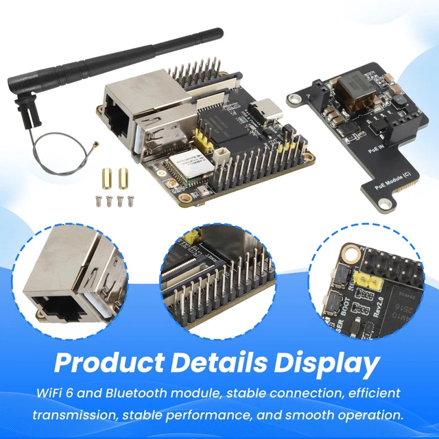 32 Bit Ic Computer FOR WiFi Development Board+POE Module RV1106 RISC-V Linux2250 £45.59 ...