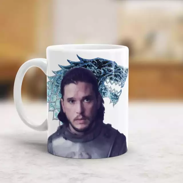 Game of Thrones Mug - featuring Kit Harington as Jon Snow, King in the North