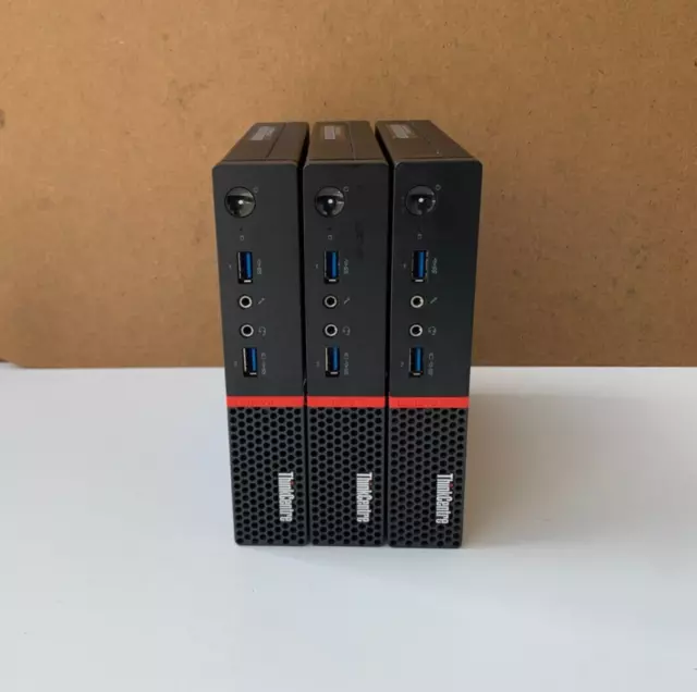 Lot 3 x Lenovo ThinkCentre M700 Tiny - Celeron G3900T - 4 Go - 500 Go (ref.02)