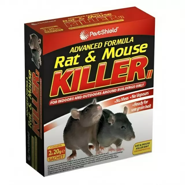 2 x 20g Rodent Poison Bait Strong Strength - Rat & Mouse Control Expert
