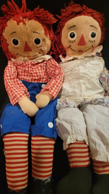 Knickerbocker Raggedy Ann & Andy, 31 Inches  1970s