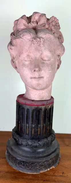 buste d'enfant a l'antique en terre cuite époque Art Nouveau vers 1900