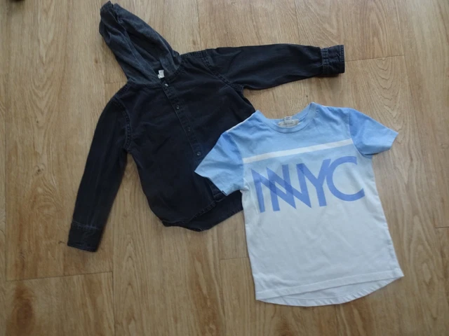 RIVER ISLAND MINI ragazzi confezione da 2 maglietta & t shirt set età 3 - 4 anni eccellente