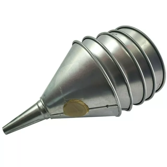 1 Qt Galvanized Steel Oil Funnels with Screens (5ct)